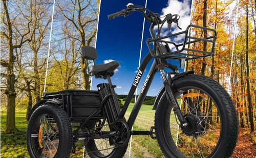 Imagen 2 de 9 de Malisa Electric Trike For Adults 3 Wheel Motorized 750w Bike