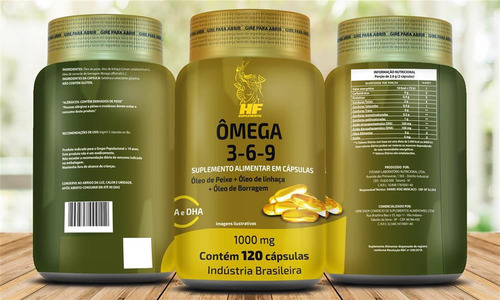 Imagem 3 de 5 de Ômega 3-6-9 Fitoway Peixe+linhaça+borragem 1000mg - 120 Caps
