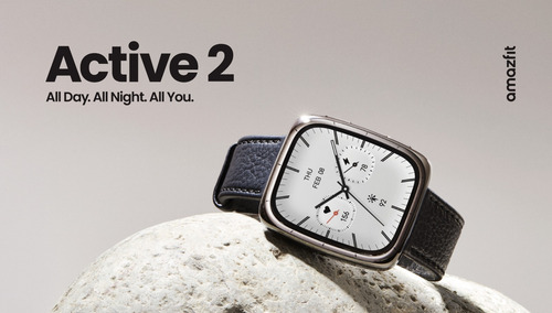 Smartwatch Amazfit Active 2 Square Versão Premium Cinza Preto