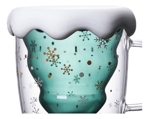 2025 300ml Taza De Navidad Creativa Taza De Cristal Árbol De