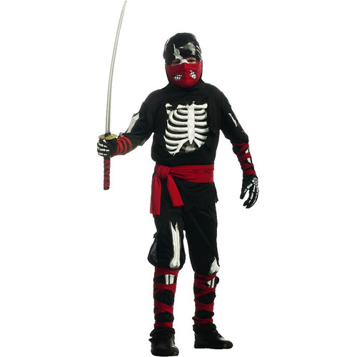 Disfraz Para Niño Un Ninja Muerto Talla M Halloween