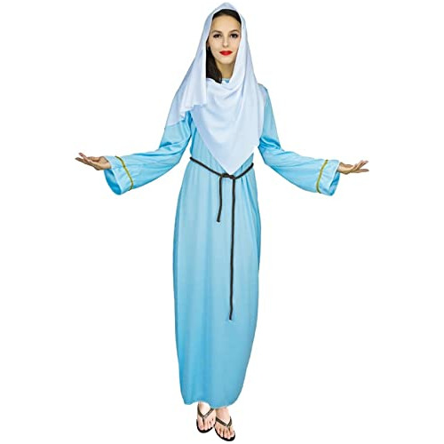 Disfraz De Virgen María Ailrabbit - Disfraz Bíblico Para Mujeres, Halloween Y Navidad