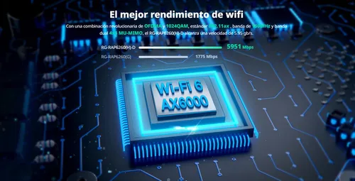 Rg-rap6260h, Access Point Omnidireccional Wi-fi 6 5.95gb