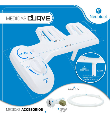 Imagen 9 de 10 de Bidet Matic Plus Para Inodoro Universal + Kit Instalación!!