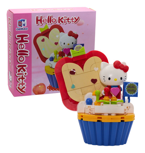 Bloques Armables Cupcake Kuromi Hello Kitty Sanrio Figura