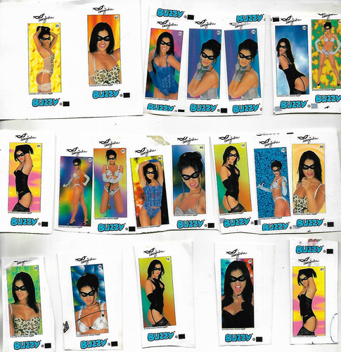 Tiazinha Chiclês Buzzy - Ano 1998 - Lote Com 20 Figurinhas. (Usado)
