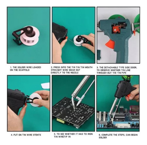 Pistola De Soldadura Automática De Estaño 60w 220v