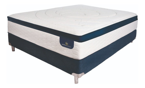 Imagen 3 de 9 de Sommier 2 Plazas Serta Pensilvania 140x190 Alta Calidad!