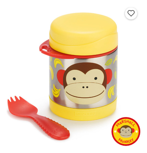 Contenedor Térmico Skip Hop Con Tapa Y Cuchara/tenedor Mono