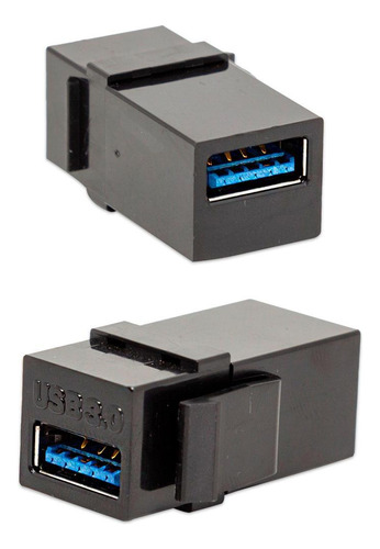 Keystone Usb 3.0 Para Espelho Preto