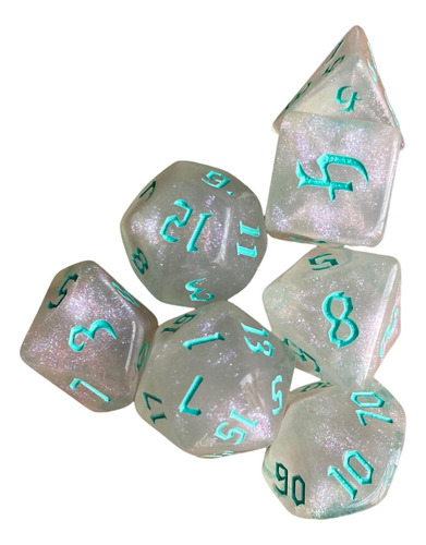 2 Juego De Dados Poliédricos De 7 Uds., Juguetes De