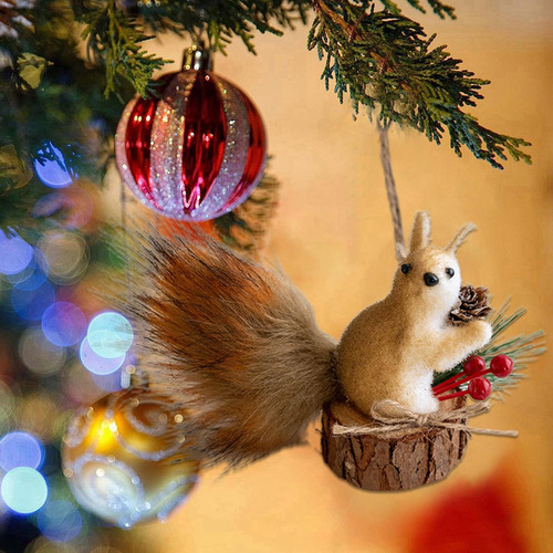 Adornos De Ardilla Para Árbol De Navidad Adornos De Ardilla