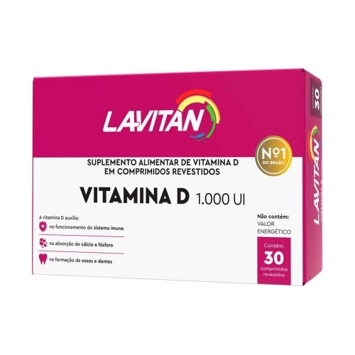  Vitamina D 1000 Ui 30 Capsulas + Envio Gratis