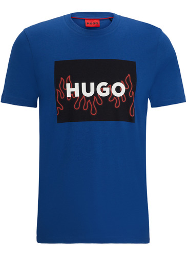 Playera Hugo Para Hombre Regular Fit De Punto De Algodón