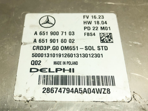 Computadora Mercedes Benz Sprinter 3 Generación 2018 2023 (Usado)