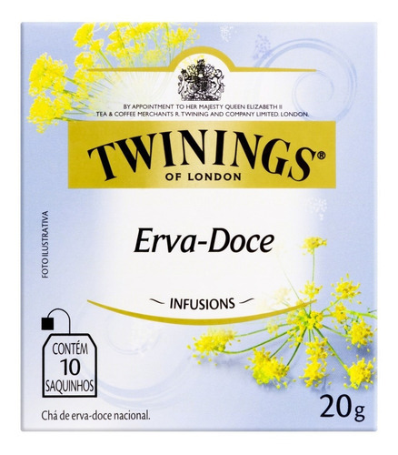 Chá Twinings Erva Doce Kit 12 Caixas 120 Sachês