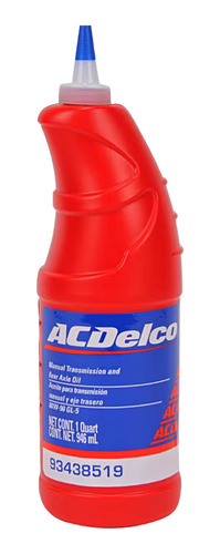 Aceite Trasmision Manual Acdelco.946ml Sae 80w90 Gl5