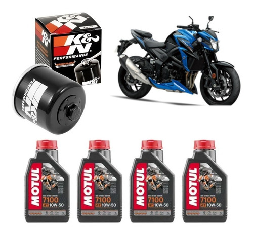 Motul 7100 10w50 Kit Troca Suzuki Boulevard M800 M1800 Kn138