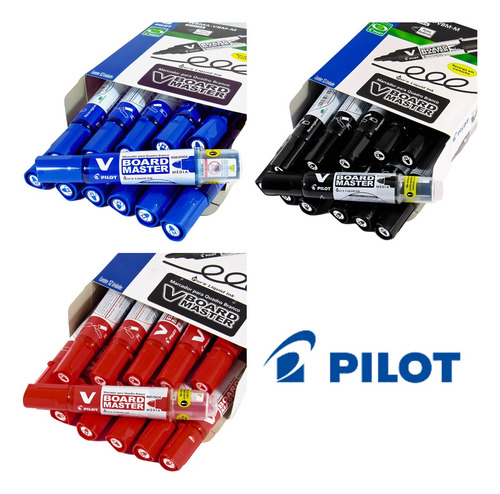 48 Marcadores Pincel Quadro Branco Pilot Recarregável Vboard