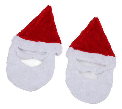 - Gorro De Navidad De Felpa, 2 Piezas, Accesorios De Papá