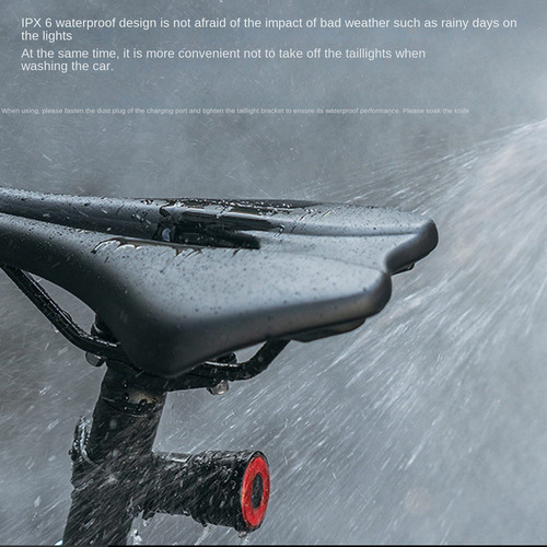 Luz Trasera De Bicicleta Rockbros Con Sensor De Freno Inteli