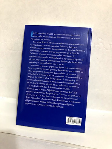 Libro Quisiera Que Me Recuerden (n Kirchner) L Laici Planeta