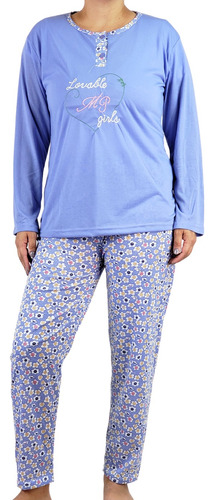 Pack 2 Pijama Mujer Manga Larga. Pantalón Y Polera. Oferta!