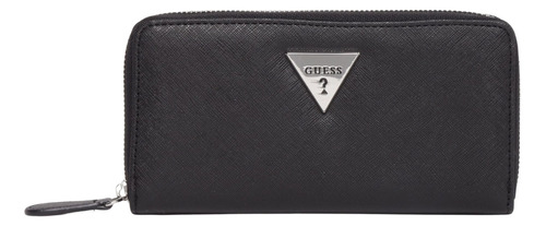 Cartera Guess Para Dama A8601599 Negro Lathan Con Caja