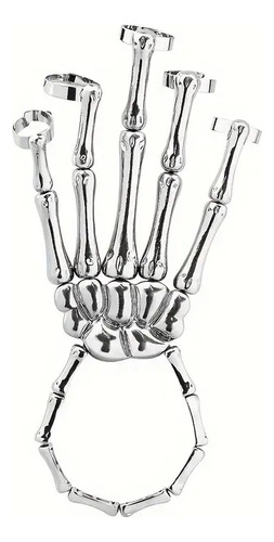 Pulsera Garra Esqueleto Engancha Todos Los Dedos Gótico Punk