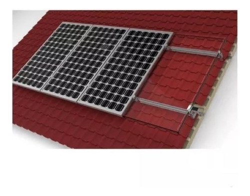 Soporte Paneles Solares Techo Teja Para 4 Paneles 