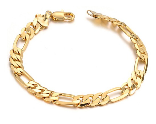 Godd Luxury Pulsera De Cadena De Oro De 18 Quilates Para Hom