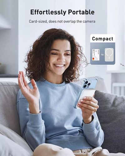 Batería iPhone Magsafe Externa Magnetica 5000 Mah Oem