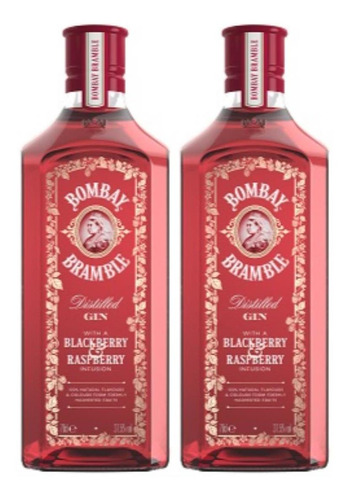 Gin Bombay Bramble Raspberry Blackberry X2 Frambuesa Y Moras