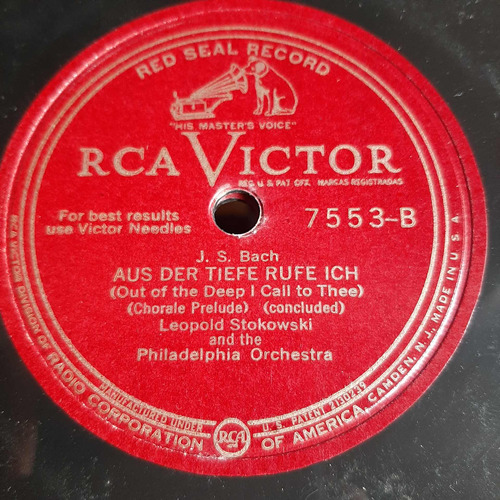 Pasta Leopold Stokowski Philadelphia Orch Rca Victor Tc64