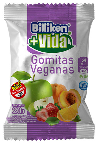 Gomitas Billiken veganas caja de 12 unidades