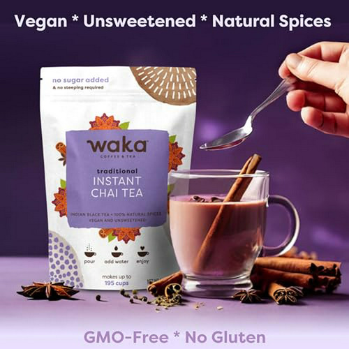 Té Chai Instantáneo, Especias Naturales, Vegano, Sin Azúcar