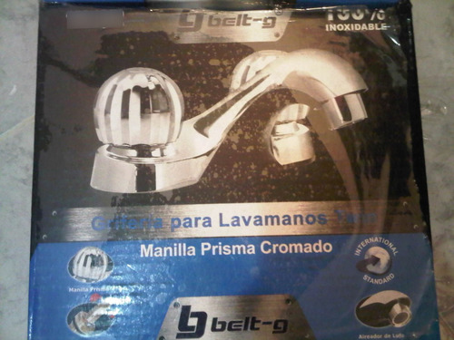 Griferia Para Lavamanos Twin Belt G Gri-1220