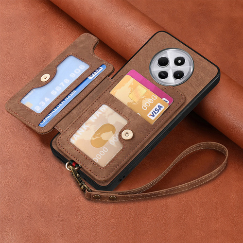 Capa Tipo Carteira De Couro Para Xiaomi Poco C75 / Redmi 14c