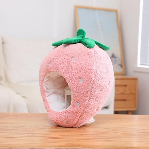 Strawberry Hat Selfie Hat Photo Prop Cute Plush Headgear