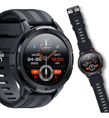 Smartwatch Carbn Scout Tela Amod Bluetoth Fz Recebe Chamada Caixa Preto E Grafite Pulseira Preto Bisel Cinza-escuro Desenho Da Pulseira Mesh