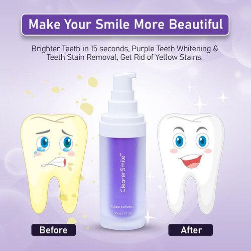 Pasta De Dientes Clearersmile Best Purple Teeth Whitening Se
