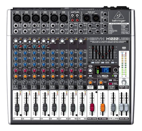 Behringer X1222usb Mixer Consola Mezcladora 12 Entradas
