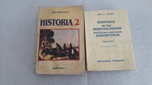 Historia. Lote De 8 Libros. Se Vende Lote Completo. (Usado)