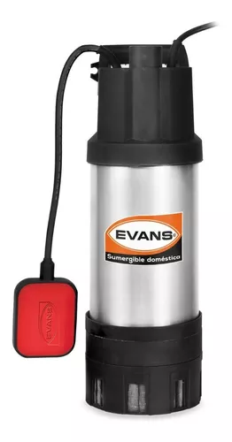 Bomba Sumergible Doméstica Evans 1hp 30-50 Psi 127v 1f Flota