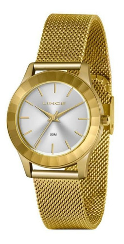 Relógio Lince Feminino Dourado Lrg4670l S1kx