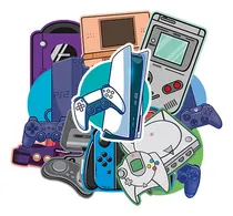 Comprar Pack Stickers Consolas De Videojuegos Calcomanias Apum