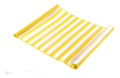 Kit 2 Esteiras De Praia Rolo Com Alça Bel Listrada Amarela