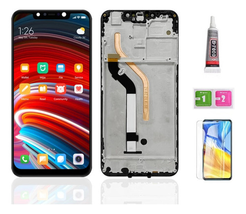 A Pantalla Lcd Con Marco Para Xiaomi Pocophone F1