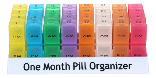 Organizador Mensal De Comprimidos Com Janela Pop-up, Dise