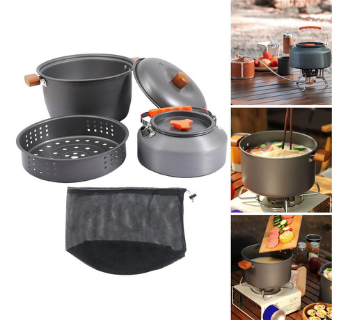 New.. Cafetera Para Acampar, Tetera Con Cafetera De 1,6l